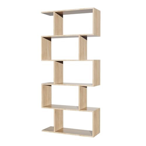Garvis 5 Tier Bookcase (Rustikales Braun) von Garvishk