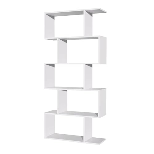 Garvis 5 Tier Bookcase (Weiß) von Garvishk