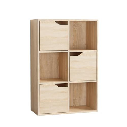 Garvis 6 Tiers Bookcase (Rustikales Braun) von Garvishk