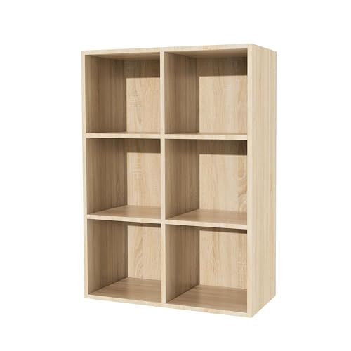 Garvis 6 Tiers Bookcase (Rustikales Braun) von Garvishk
