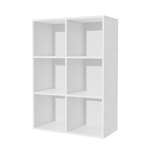 Garvis 6 Tiers Bookcase (Weiß) von Garvishk