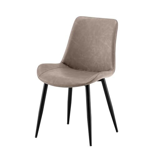 Garvis Home Set of 2 Dining Chairs Chair esszimmerstuhl esszimmer essstuhl schalenstuhl 2er Set stühle esstisch 2er Set stapelbare stühle (Creme) von Garvishk