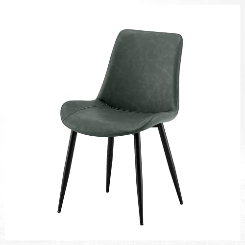 Garvis Home Set of 2 Dining Chairs Chair esszimmerstuhl esszimmer essstuhl schalenstuhl 2er Set stühle esstisch 2er Set stapelbare stühle (Oliv) von Garvishk