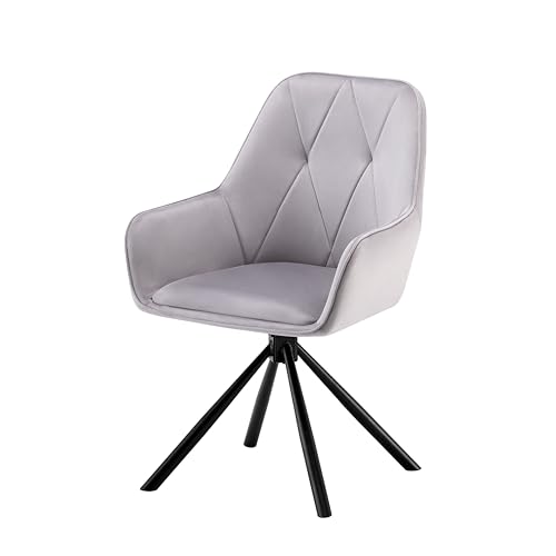 Garvis Swivel Chair with Armrest (Grau) von Garvishk