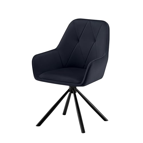 Garvis Swivel Chair with Armrest (Schwarz) von Garvishk