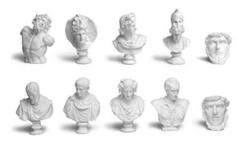 Garwor 10PCS/Set 2.75" Mini Figures of Greek Mythology Statue Resin Sculpture World Famous Bust Figurine Home Office Art Décor Garwor 10PCS/Set 2.75" Mini Figures of Greek Mythology Statue Resin Sculpture World Famous Bust Figurine Home Office Art Décor von Garwor