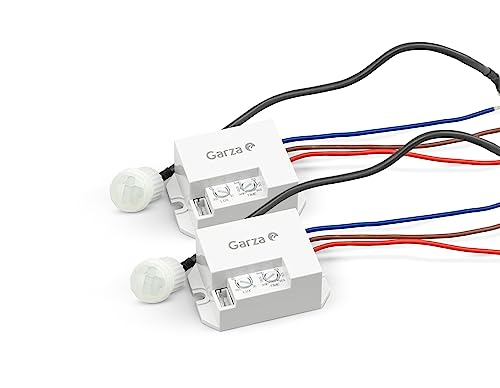 Garza - Pack 2 Infrarot-Bewegungsmelder, mit 360º Erfassungswinkel von Garza