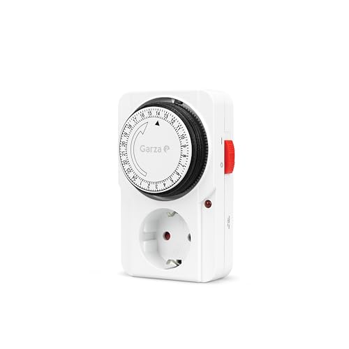 Garza 400600G Garza-24 Stunden programmierbarer analoger Timer für den Innenbereich, weiß, Einheit von Garza