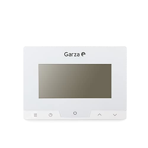 Garza 400616 Digitales Thermostat, programmierbar, für Boiler und Heizung, Chronothermostat, Touch-Temperaturregler, Weiß von Garza