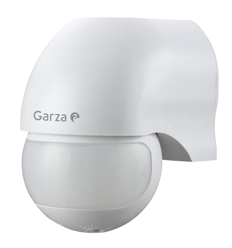 Garza - Reiher Power-Bewegungsmelder Infrarot-Wand, Erfassungswinkel 180 °, IP44 (Outdoor), weiß von Garza