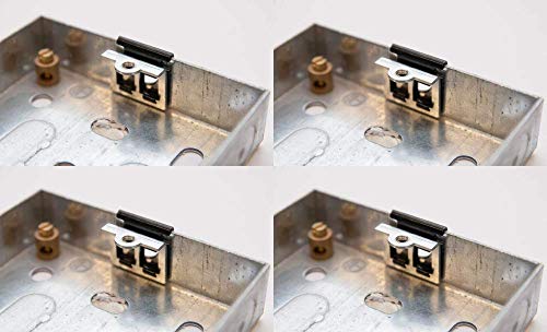 4 x Reparatur-Clips für die Einbaudose, ersetzen beschädigte Gewinde oder Ösen an installierten elektrischen Metallgehäusen von Gas N Pow3r