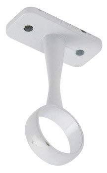 Mittelträger für Kleiderstange, 19 mm, Weiß, 1 Stück von Gas N Pow3r