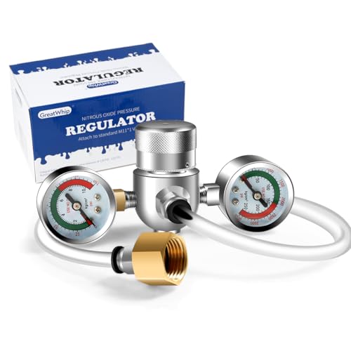 GasClub Druckminderer für Lachgas mit Adapter und Schlauchleitung Druckminderer für Lachgas Kapseln für 640g 3000g 615g 1100g Lachgas Flasche GasClub Druckminderer für Lachgas mit Adapter und Schlauchleitung Druckminderer für Lachgas Kapseln für 640g 3000g 615g 1100g Lachgas Flasche von GasClub