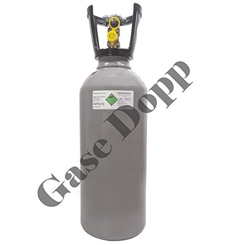 6 kg CO2 Flasche gefüllt mit Lebensmittel Kohlendioxid / Kohlensäure - Fabrikneue Eigentumsflasche von Gase Dopp von Gase Dopp