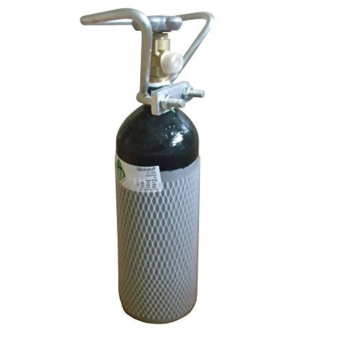 Stickstoffflasche Gasflasche 2L Stickstoff gefüllt und fabrikneu von Gase Dopp von Gase Dopp