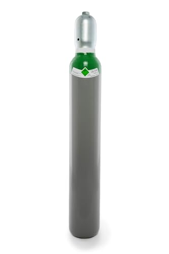 Argon 4.6 10 Liter Flasche/NEUE Argonflasche (Eigentumsflasche), gefüllt mit Argon 4.6 (Reinheit 99,996%) / 10 Jahre TÜV ab Herstelldatum/EU Zulassung/PROFI-Schweißargon WIG, MIG - Globalimport von Gase Partner