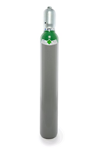 Argon 4.8 10 Liter Flasche/NEUE Argonflasche (Eigentumsflasche), gefüllt mit Argon 4.8 (Reinheit 99,998%) / 10 Jahre TÜV ab Herstelldatum/EU Zulassung/PROFI-Schweißargon WIG,MIG - Globalimport von GPG Gase-Partner GmbH