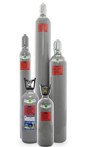 CO2 Flasche mit Steigrohr/Tauchrohr, gefüllt mit Kohlendioxid lebensmittelgeeignet "E290" (10 kg CO2 Flasche (kurz) mit Steigrohr) von Gase Partner