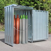 SAFE Gasflaschen-Lagercontainer ohne Bodenrahmen, HxBxT 2.250 x 1.420x 1.080 mm von SAFE