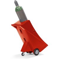 Gasflaschenwagen GFW-1-S, inkl. Zurrband, mit Stützrad von Denios