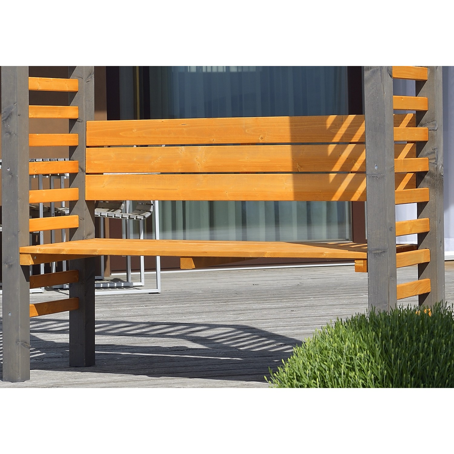 Gaspo Sitzbank zu Pergola Hallein 125 cm x 50 cm von Gaspo