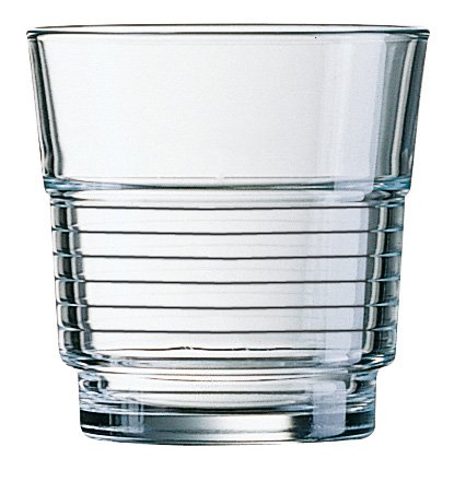 6x Saft-/Whiskybecher SPIRALE Inhalt 0,25 l Glas, kleines Glas von Gastobedarf Mühlan