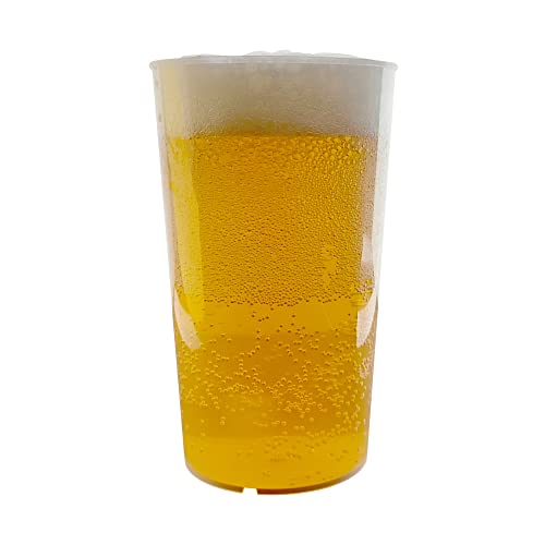 Gastro-Bedarf-Gutheil 10 Extra Starke Mehrwegbecher 300ml 0,3l 12oz mit Eichstrich Formstabile Trinkbecher, Bierbecher, Eventbecher mit extra dicker Wand von Gastro-Bedarf-Gutheil