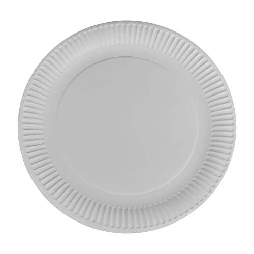 Gastro-Bedarf-Gutheil 1000 Weiße runde einweg Pappteller 23cm Beschichtet von Gastro-Bedarf-Gutheil