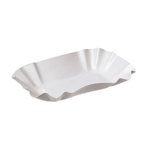 Gastro-Bedarf-Gutheil 250 Pappschalen weiß 9 x 14 x 3 cm KU 51 Beschichtung von Gastro-Bedarf-Gutheil