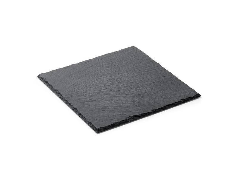 Gastro Spirit Servierplatte Schieferplatte 25 x 25 x 0,5 cm, schwarz, Schiefer, (Set, 2-tlg., 2er Set Naturschieferplatten), Dekoanwendungen von Gastro Spirit