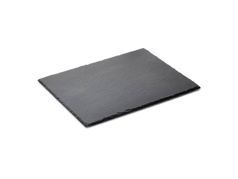 Gastro Spirit Servierplatte Schieferplatte 40 x 30 x 0,5 cm, schwarz, Schiefer, (Set, 2-tlg., 2er Set Naturschieferplatten), Dekoanwendungen von Gastro Spirit