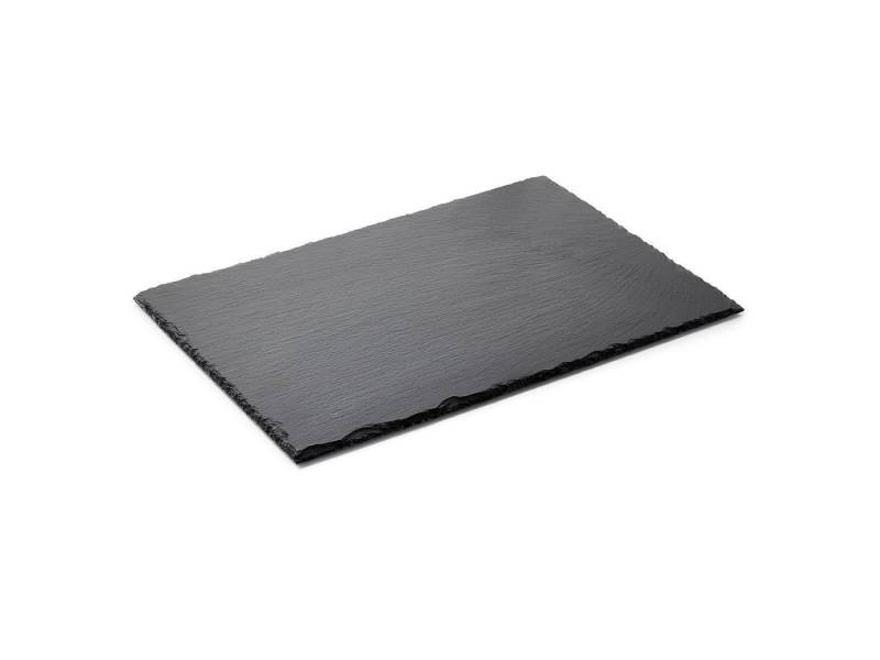 Gastro Spirit Servierplatte Schieferplatte 45 x 30 x 0,5 cm, schwarz, Schiefer, (Set, 2-tlg., 2er Set Naturschieferplatten), Dekoanwendungen von Gastro Spirit