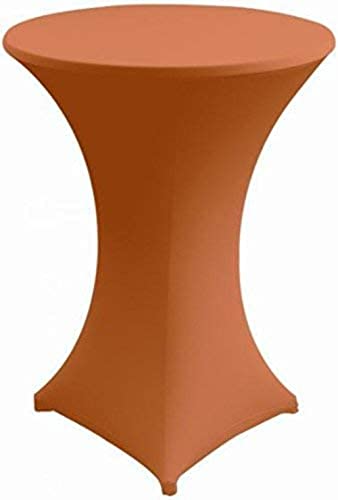 Gastro Uzal Hussen für Stehtische und Bistrotische Stretch Stehtischhussen Größen (Orange, Ø 65-72 cm) von Gastro Uzal