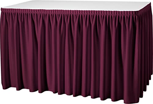 Gastro Uzal Skirting Excellent Plisseefalte (Bordeaux, 490cm) von Gastro Uzal