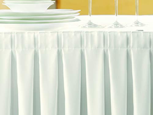 Gastro Uzal Skirting weiß/Kellerfalte: 490 x 73 cm, Skirtings für Tische, Büffet Skirting Tablerock Gastro Uzal Skirting weiß/Kellerfalte: 490 x 73 cm, Skirtings für Tische, Büffet Skirting Tablerock von Gastro Uzal