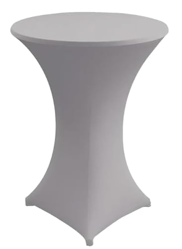 Gastro Uzal Stehtischhusse Zürich für Stehtische, Überwurf, Tischhusse (Grau, ⌀ 70 cm) von Gastro Uzal