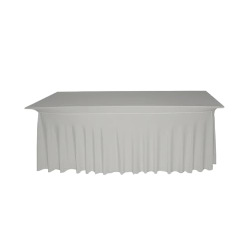 Gastro Uzal rechteckige Deluxe-Tischhusse (Grau, 70x140cm) von Gastro Uzal