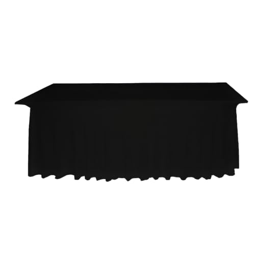 Gastro Uzal rechteckige Deluxe-Tischhusse (Schwarz, 70x140cm) von Gastro Uzal