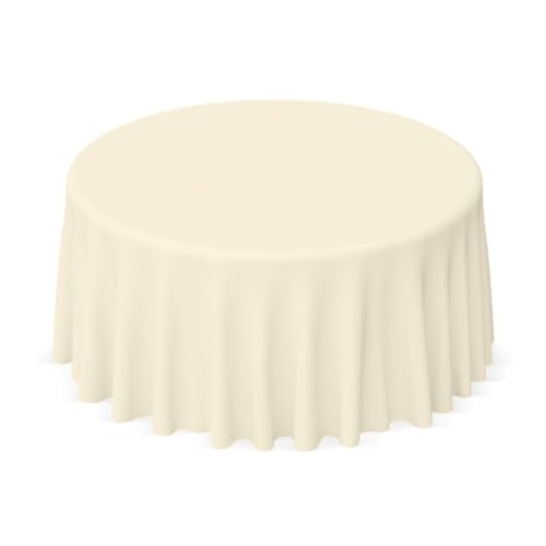 Runde Tischdecke 50% Polyester 50% Baumwolle (Creme, 210 cm) von Gastro Uzal