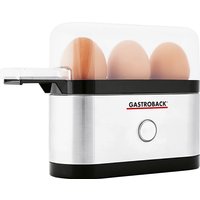 GASTROBACK 42800 Eierkocher für 1-3 Eier 280 Watt Edelstahl von Gastroback