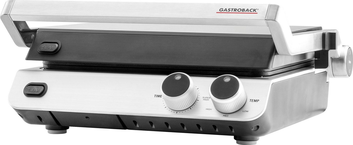 Gastroback Kontaktgrill 42537 Design BBQ Pro, 2000 W von Gastroback