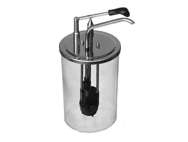 Gastroback Sauciere Hebeldosierspender Edelstahl 1/18 + 5,5 l Acrylbehälter, Ketchup, Senf, Edelstahl von Gastroback