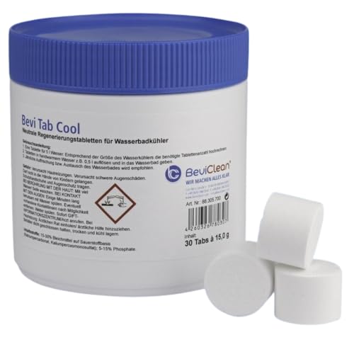 30 Tabs Bevi Tab Cool Regenerierung für Wasserbadkühler Nasskühler Zapfanlagen 30 Tabs Bevi Tab Cool Regenerierung für Wasserbadkühler Nasskühler Zapfanlagen von Gastrobedarf Westerbarkey