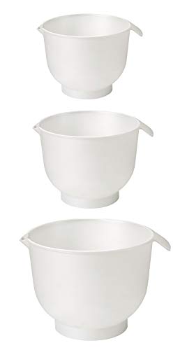 GASTROMAX 7078110 Rührschüssel, 3 Stück, Weiß, Kunststoff, 3 pcs, 3 GASTROMAX 7078110 Rührschüssel, 3 Stück, Weiß, Kunststoff, 3 pcs, 3 von Gastromax