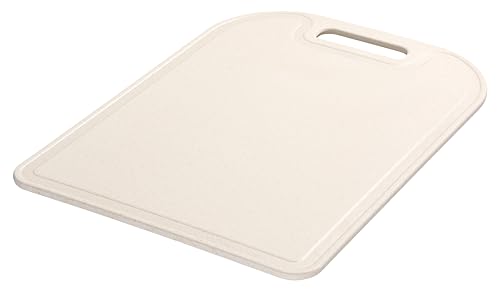 GastroMax Schneidebrett 35x25 cm BIO | Beige | Kunststoff-Schneidebrett mit Griff | Schneiden von Gemüse, Obst, Fleisch und Käse | Lebensmittelsicher | Küche Verwendung | L1 x W35 x H25 cm von Gastromax