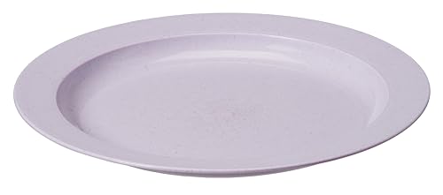 GastroMax Teller 25 cm BIO | Lavendel | Picknick, Camping, Grillen, für drinnen und draußen | Hitzebeständig | Lebensmittelsicher und BPA-frei | Spülmaschinen- und mikrowellenfest | L25 x W25 x H2 cm von Gastromax