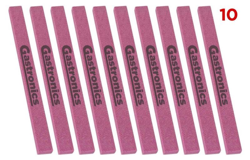 Gastronics Dönergrill Schleifsteine für Dönermesser 10 Stück Rosa von Gastronics