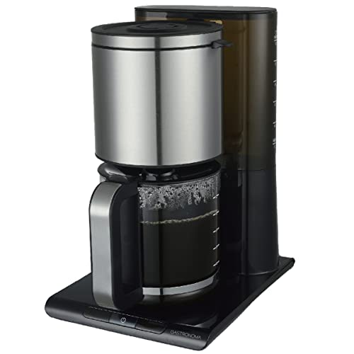 Gastronoma 18100003 Design Edelstahl 12 Tassen Kaffeemaschine 1050 Watt Warmhaltefunktion PTC Heizelement von Gastronoma