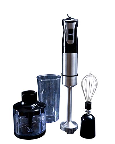 Gastronoma 18210001 – 1000 Watt Power Stabmixer-Set 3 in 1 Perfekt zum Mixen von Saucen und Suppen – schnell und effizient von Gastronoma