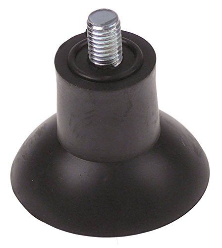 Gerätefuß Höhe 35mm ø 47mm M8 Gewindelänge 12mm von Gastroteileshop